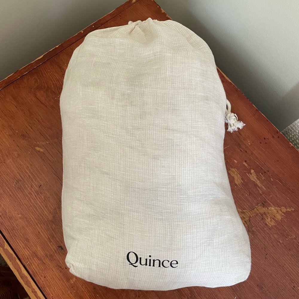 NIB Quince European Linen Duvet Cover